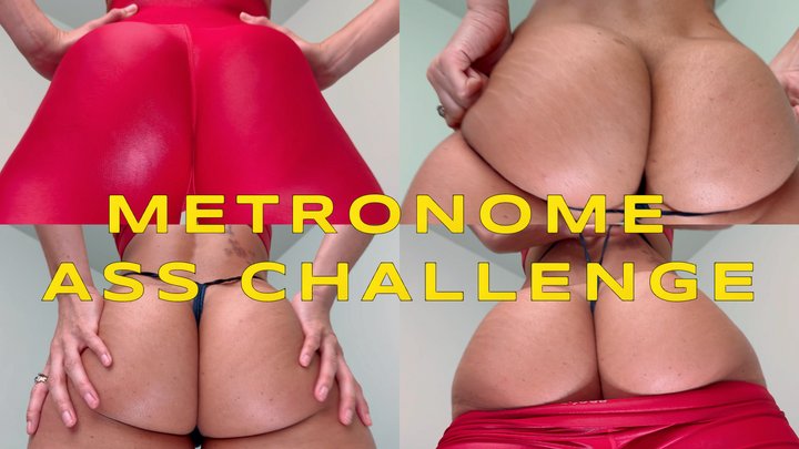 Metronome Ass Challenge- Ebony Femdom Goddess Rosie Reed Ass Worship Jerk Off Instruction Challenge- 1080p HD