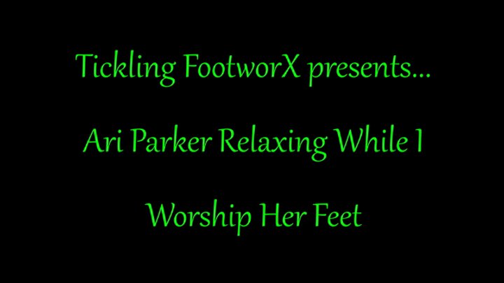 Ari Parker Relaxing While I Worship Her Feet