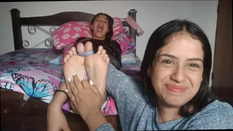 Anny Makes Desiree Take ALL The Foot Tickling!