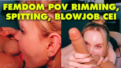 DOMINATRIX EATS YOUR ASS FEMDOM POV RIMMING BLOWJOB CEI - 4K MP4